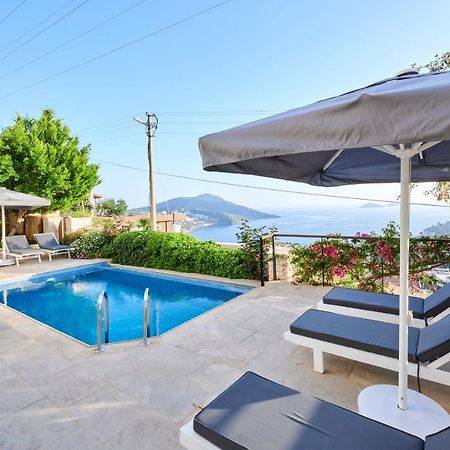 Luxus Villa Skyla mit 5 Schlafzimmern&Meer-Blick Kaş Exterior foto