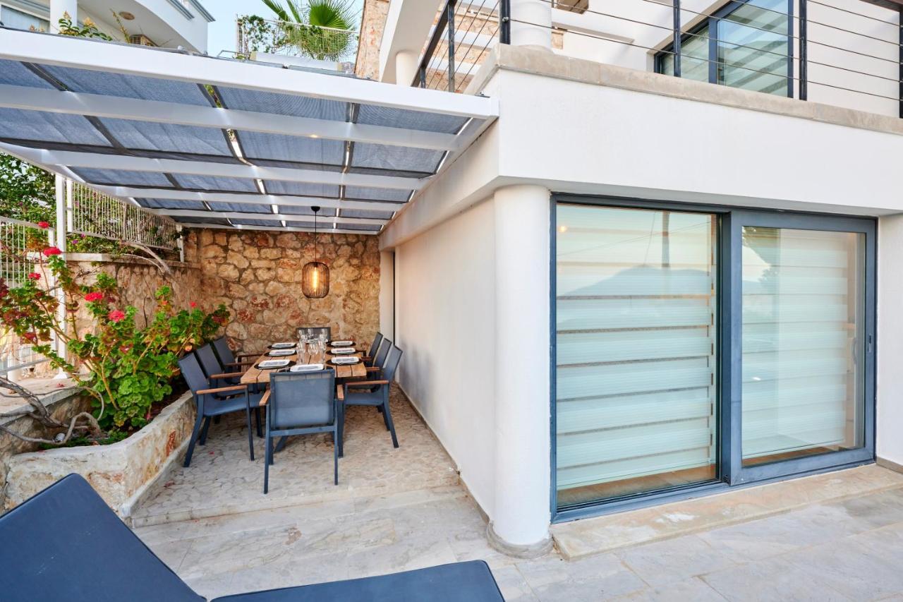 Luxus Villa Skyla mit 5 Schlafzimmern&Meer-Blick Kaş Exterior foto