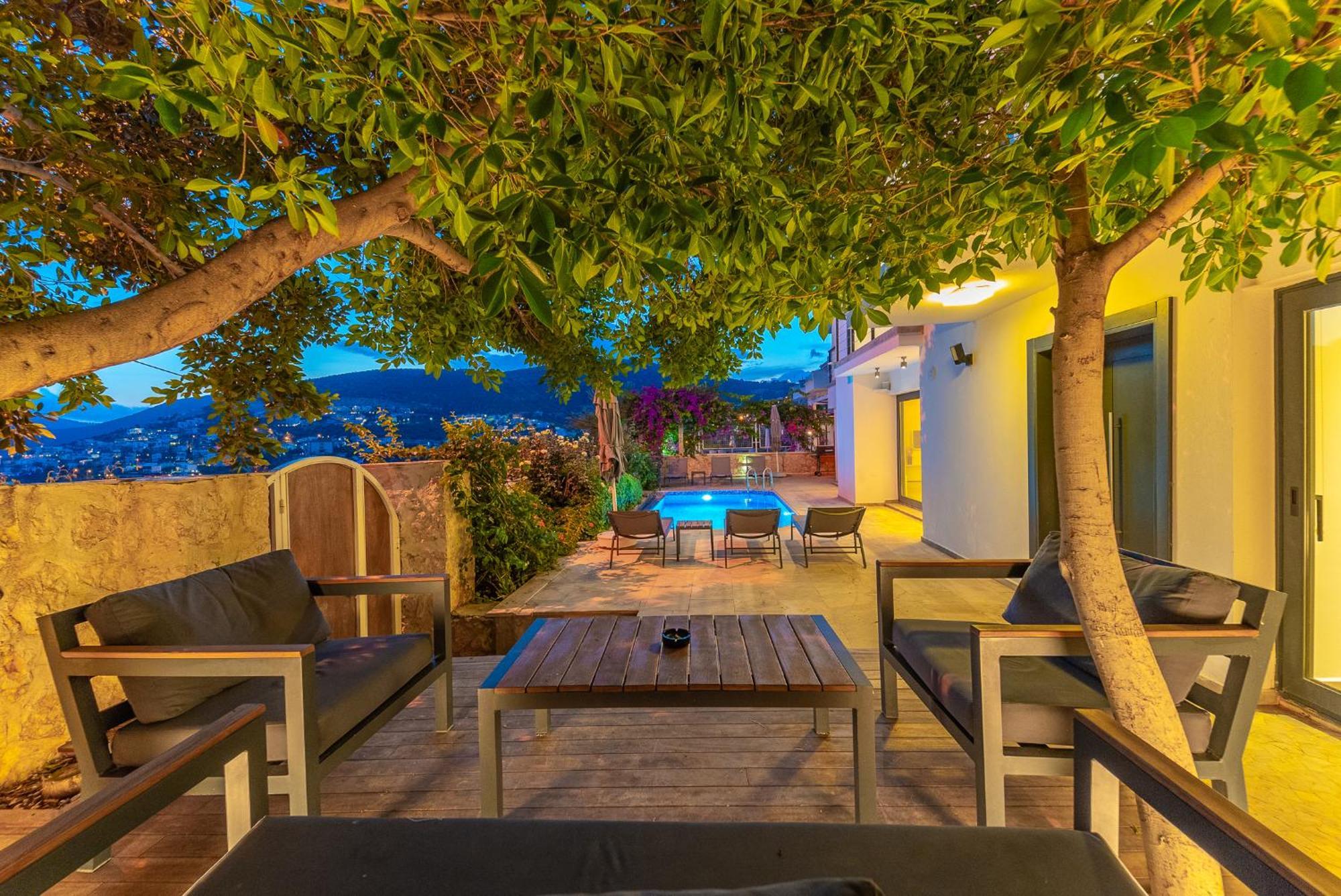 Luxus Villa Skyla mit 5 Schlafzimmern&Meer-Blick Kaş Exterior foto